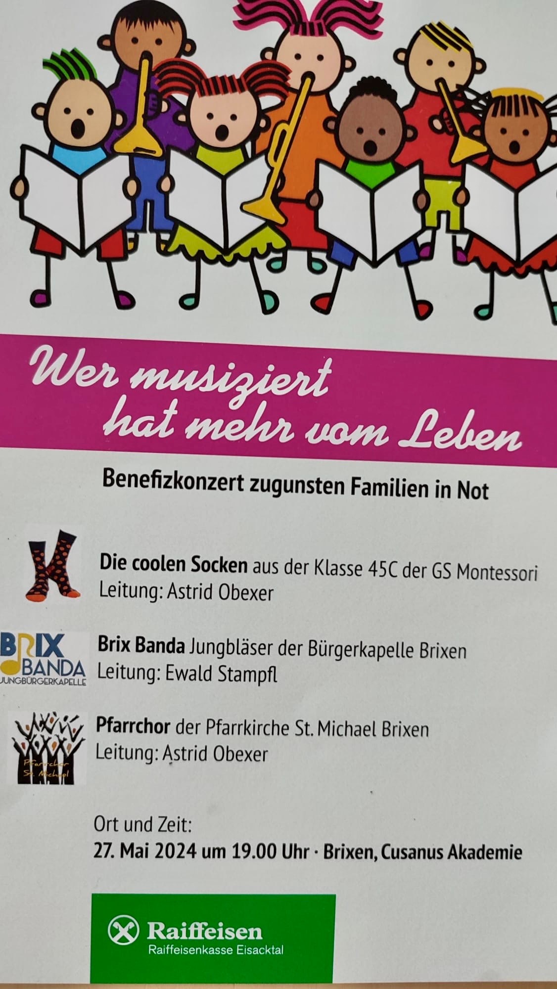 Benefizkonzert zugunsten FiN